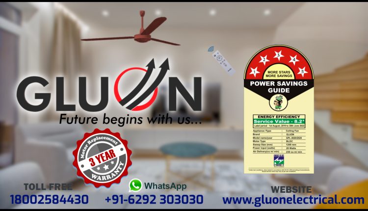 Gluon Electrical developed a fan which can save 60% electricity, have you tried ?